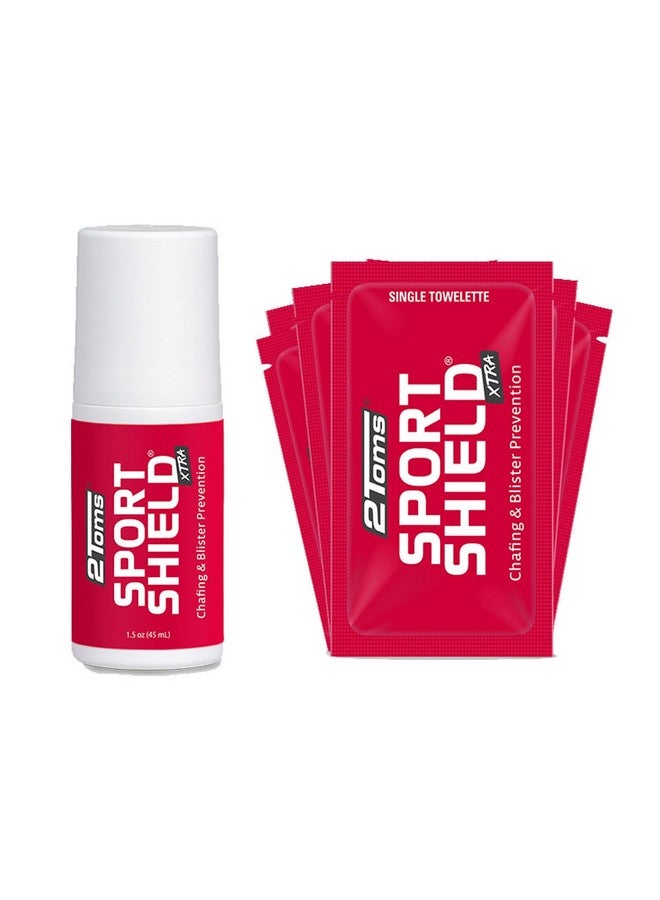 2Toms Sportshield Xtra Soothing Allday Anti Chafe Prevention Waterproof Protection From Thigh Chafing And Skin Irritation Combo Pack 1.5 Ounce Bottle & 6 Singleuse Towelettes - Image 1