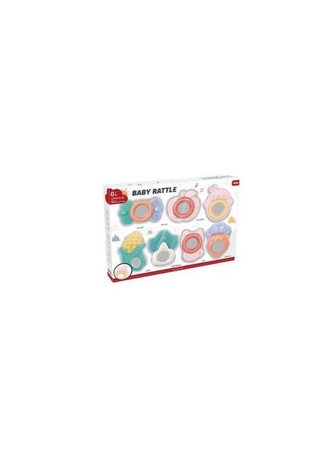 Newborn Silicone Teethers And Teether Set (7 Pieces)