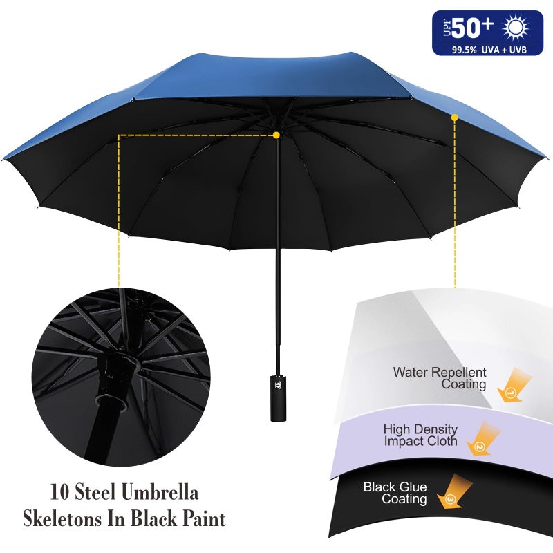 XLINGZA UPF 50+ Beach Umbrella with Adjustable Universal Clamp - Image 4