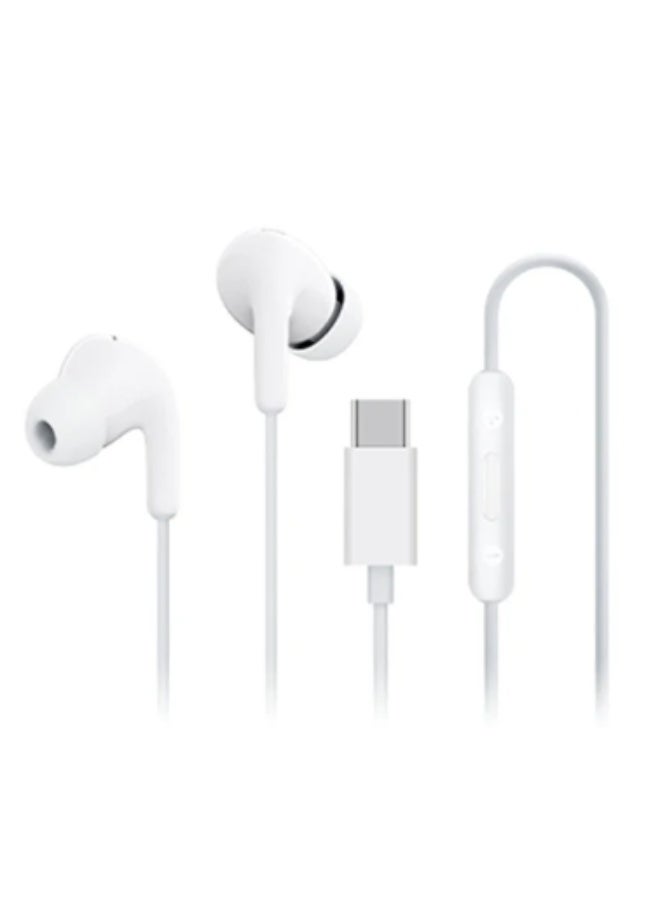 MIJIA Xiaomi Type-C Earphone - White - Image 1