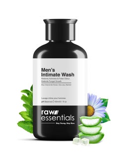 Raw Essentials Raw Essentials Intimate Wash for Men 150 ml, Relieves Itchiness & Odour, Prevents Fungal Growth, Brightens Groin Area, pH Balanced, Sulphate Free, Paraben Free  - Image 1