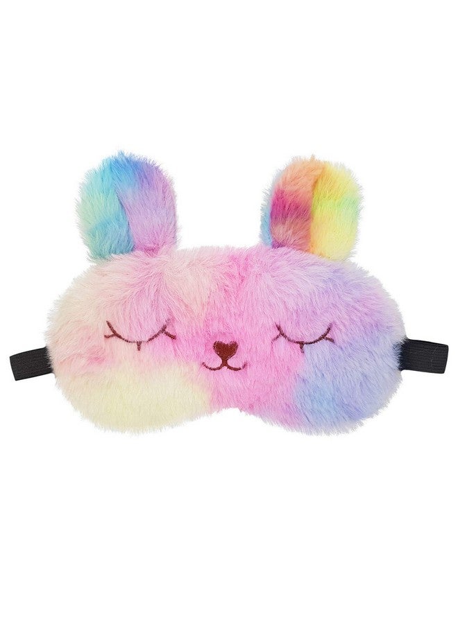Jenna ™ Cute Fur Sleeping Eye Shade Mask Cover For Insomnia, Meditation, Puffy Eyes And Dark Circles Bunny Multi  - Image 1