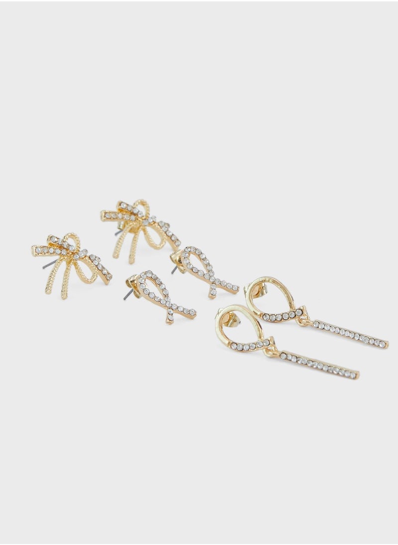 ONLY - Ljill 9-Pack Earrrings - Image 1