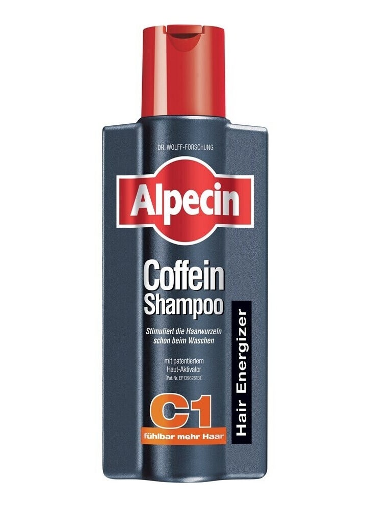Alpecin - Alpecin C1 Caffeine Shampoo provides your hair with the optimal concentration of caffeine. Its unique formula penetrates the roots of your hair, where it counteracts testosterone attacks and stimulates hair growth. Use it daily to prevent dandruff and provide your hair with caffeine. - Image 1