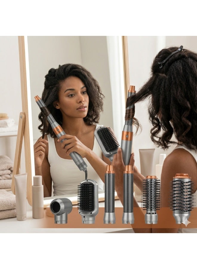 5-in-1 Hot Air Hair Styler & Volumizer Set with Curling Barrel, Smoothing Brush & Storage Case - Image 5