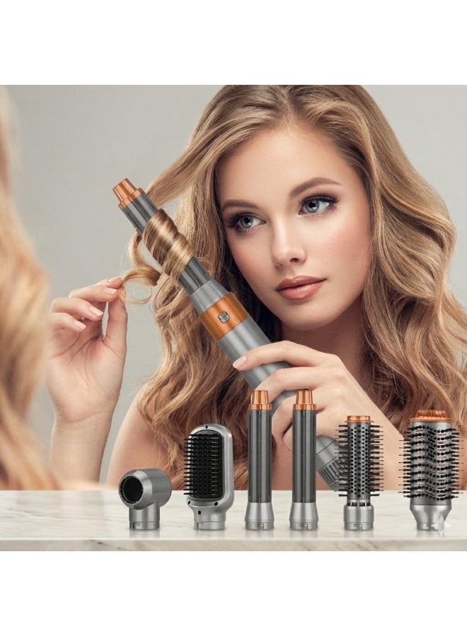 5-in-1 Hot Air Hair Styler & Volumizer Set with Curling Barrel, Smoothing Brush & Storage Case - Image 4