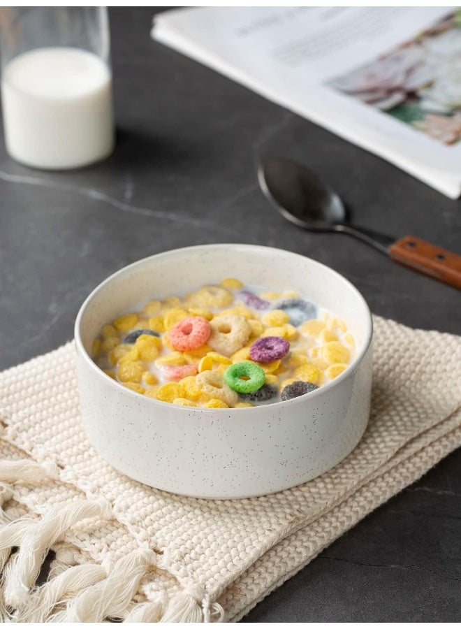 Famiware Nebula 6 Piece Stoneware Bowls Set in 5.5 inches, Serving Bowl for Cereal, Soup, Rice, Pasta, Scratch Resistant, Microwave & Dishwasher Safe - Image 2