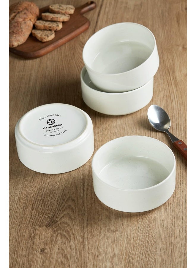 Famiware Nebula 6 Piece Stoneware Bowls Set in 5.5 inches, Serving Bowl for Cereal, Soup, Rice, Pasta, Scratch Resistant, Microwave & Dishwasher Safe - Image 4