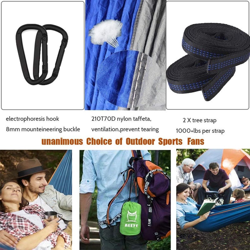 AEETT Camping Hammock with Mosquito Net and Rain Fly - Travel Hammock Bug Net - Hammock Tent for Outdoor Hiking Backpacking Travel Camping Accessories and Camping Gear… - Image 5
