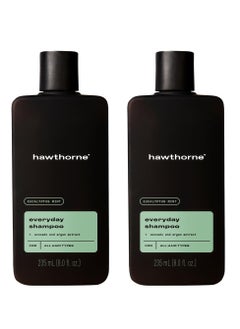 Hawthorne Hawthorne Men's Everyday Shampoo. For Stronger, Healthier Hair with Pure Avocado Oil and Coconut Oil. Mint and Eucalyptus Scent. Natural, Sulfate Free, Paraben Free. 8 fl. oz. 2-Pack.  - Image 1