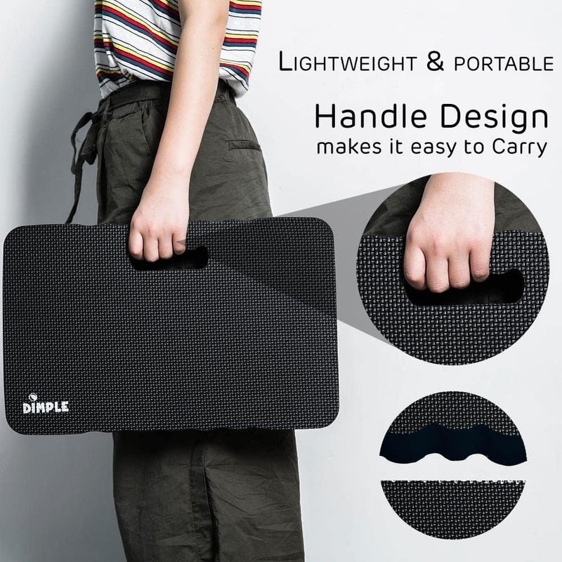 Dimple Kneeling Pad, High Density Thick Foam Comfort Kneeling Mats for Gardening, Yoga Exercise, Garden Cushions, Knee Pads Black - Image 3