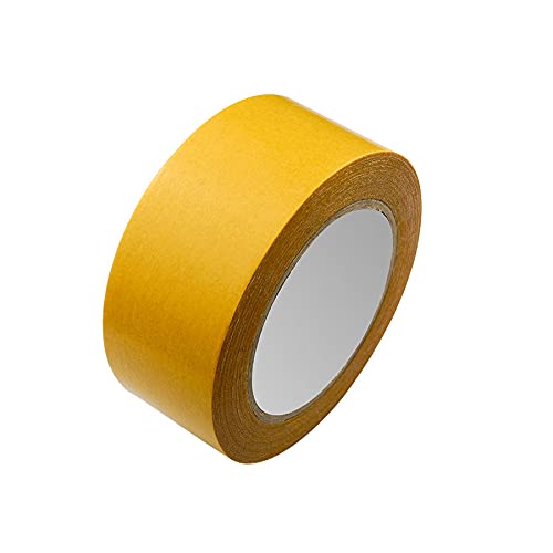 Bilvina Double Sided Cloth Carpet Tape 2 X 5 Meter Light Yellow Pack of 1