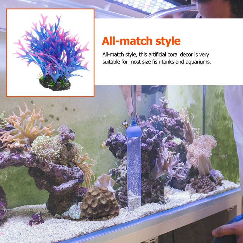 Aquarium Coral Decoration Simulated Coral Plant Fish Landscape Decor - Image 4