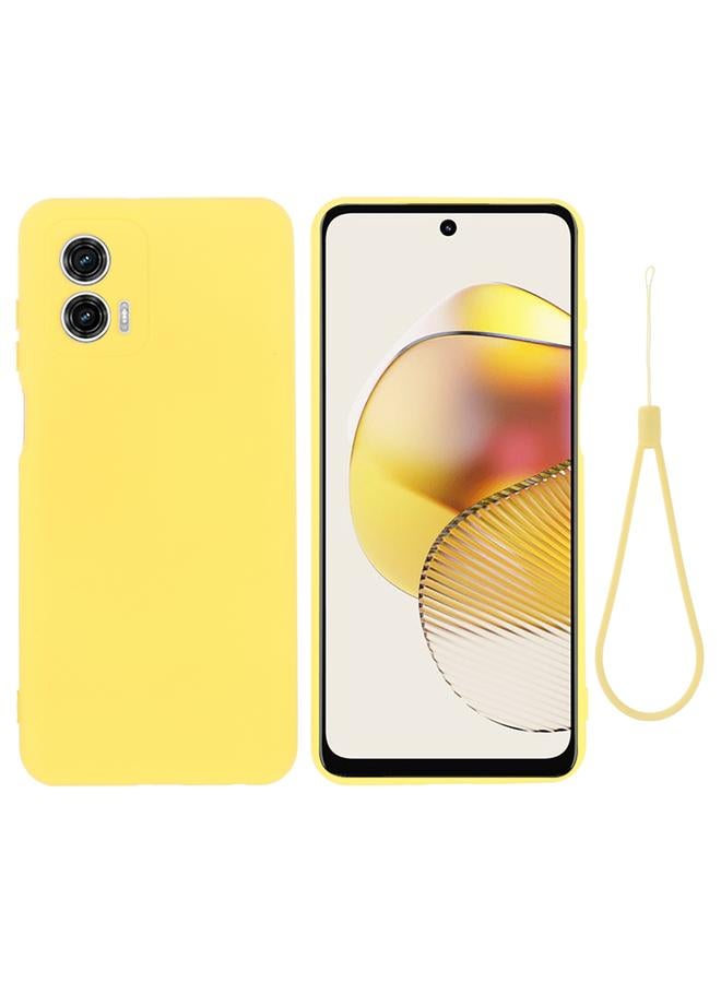 اس-توب جراب لهاتف Motorola Moto G53 5G مصنوع من السيليكون السائل المقاوم للصدمات بلون نقي - Image 1