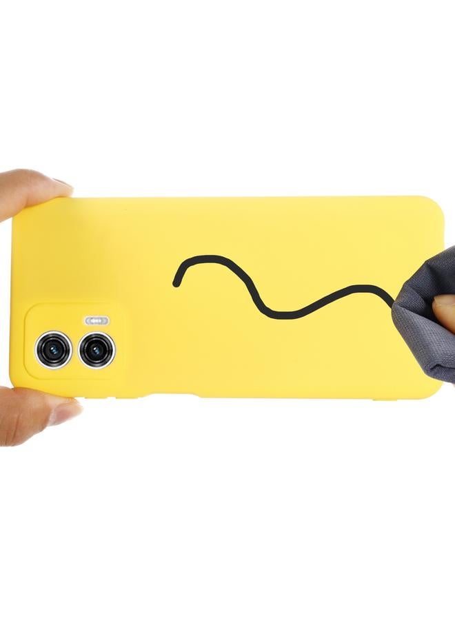 اس-توب جراب لهاتف Motorola Moto G53 5G مصنوع من السيليكون السائل المقاوم للصدمات بلون نقي - Image 4