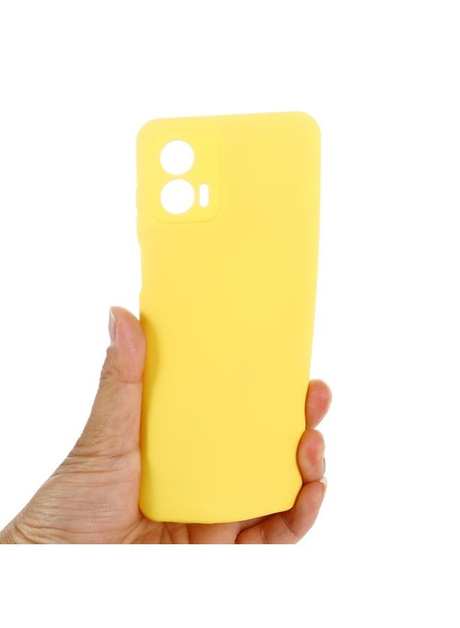 اس-توب جراب لهاتف Motorola Moto G53 5G مصنوع من السيليكون السائل المقاوم للصدمات بلون نقي - Image 3