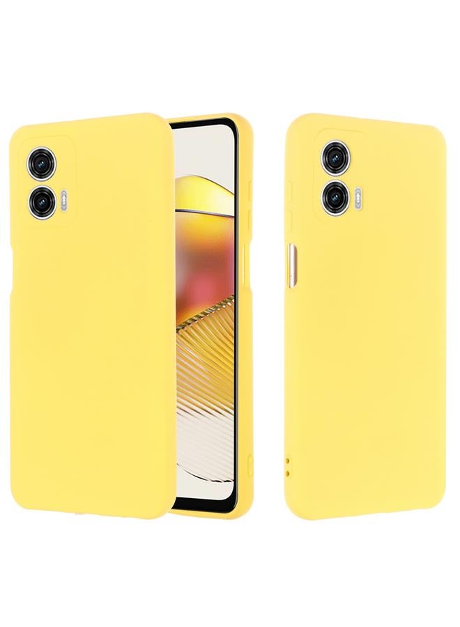 اس-توب جراب لهاتف Motorola Moto G53 5G مصنوع من السيليكون السائل المقاوم للصدمات بلون نقي - Image 2