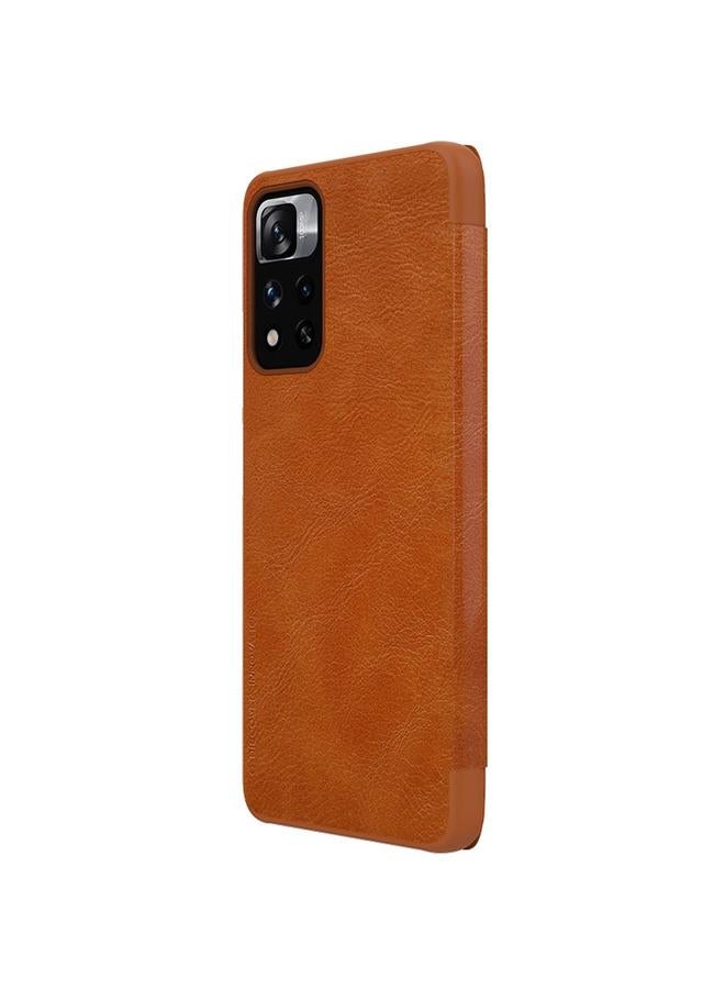 نيلكين جراب لهاتف Xiaomi Redmi Note 11 Pro China / 11 Pro+ Global / Mi 11i / 11i 5G QIN Series جراب جلدي Crazy Horse Texture - Image 5