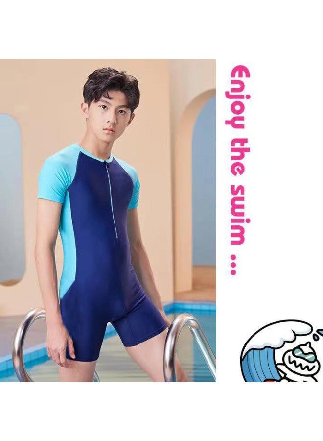Loquat 4-16 Years Old Children's Swimsuit Boys And Girls One-piece Training Suit Swimsuit For Children And Young Girls Wholesale-Color:Pink- - Image 4