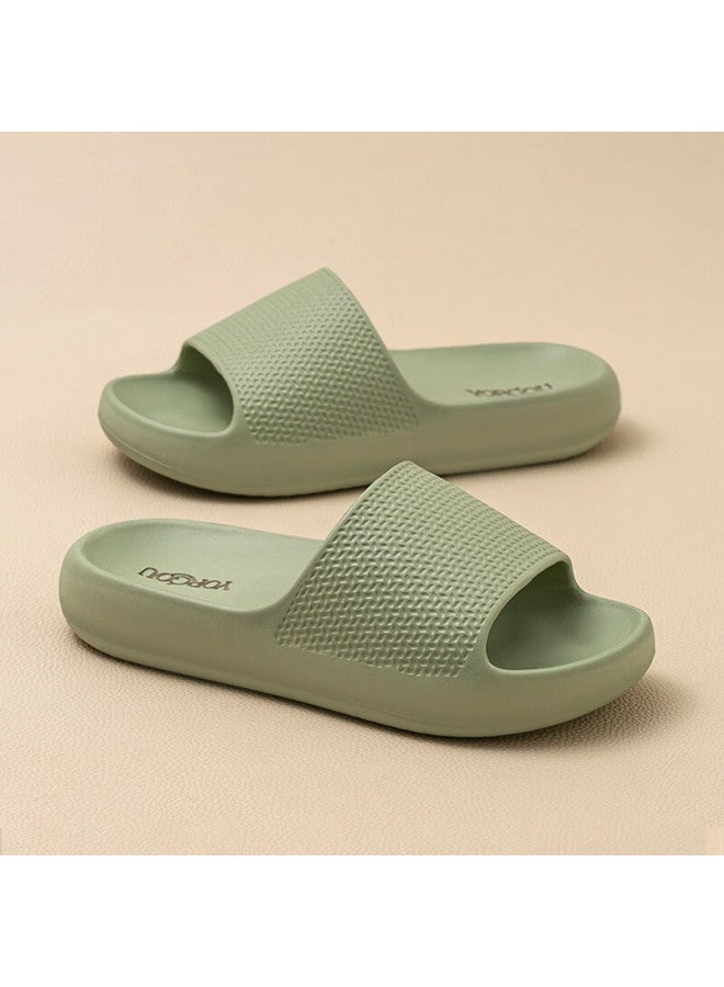 MONDOBELL Mondobell Unisex Simple And Fashionable Home Lightweight Soft Elastic Casual Bathroom Slippers Mint Green Size 36-37  - Image 4