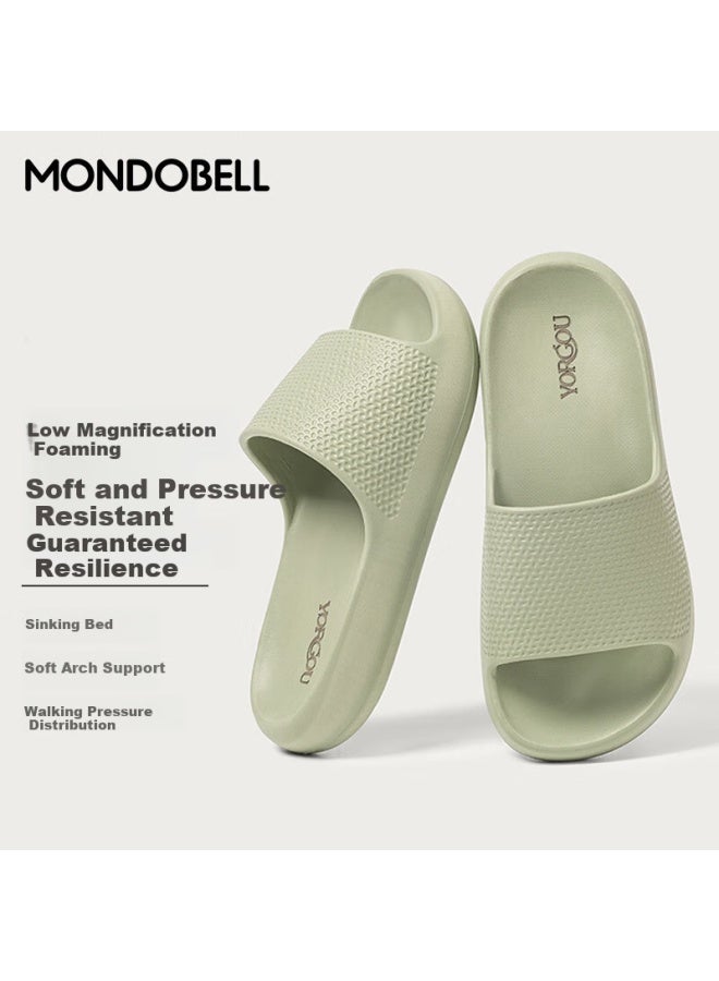 MONDOBELL Mondobell Unisex Simple And Fashionable Home Lightweight Soft Elastic Casual Bathroom Slippers Mint Green Size 36-37  - Image 1