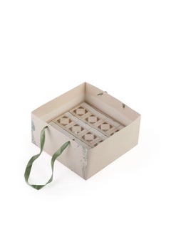 A beige distribution box containing 24 boxes with a presentation bag - (24) tablets | 23*23*4.5 cm