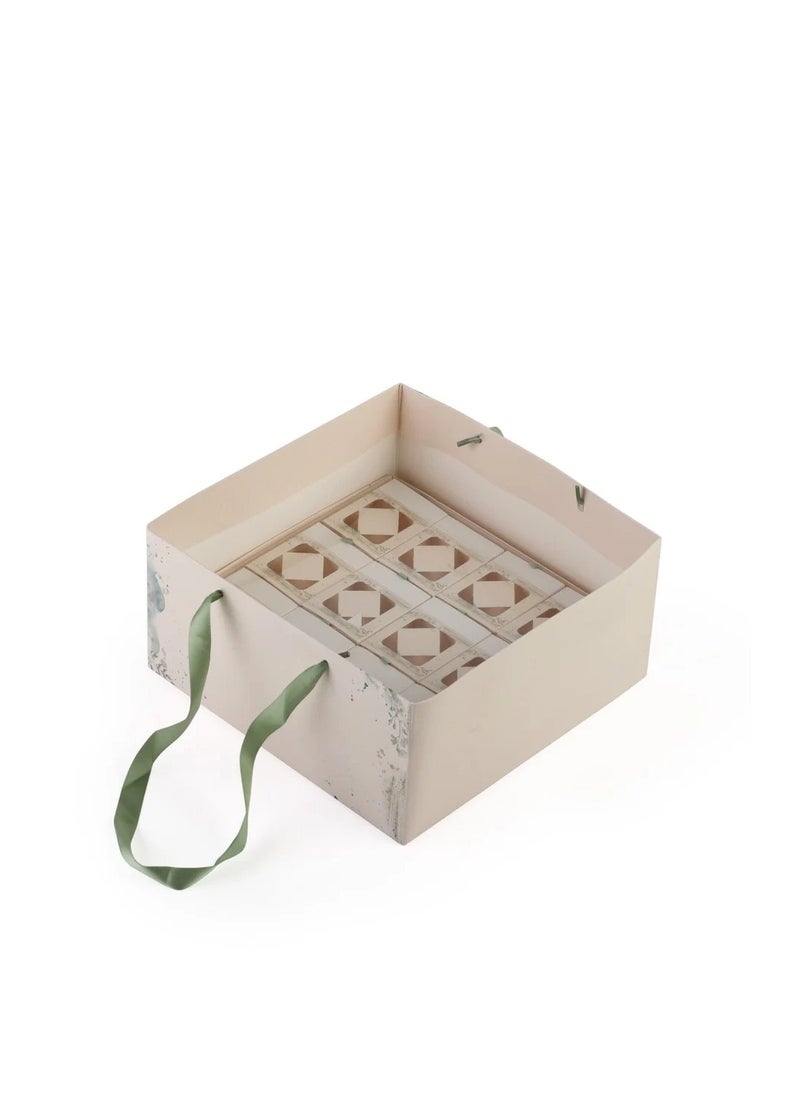 Generic - A beige distribution box containing 24 boxes with a presentation bag - (24) tablets | 23*23*4.5 cm - Image 1