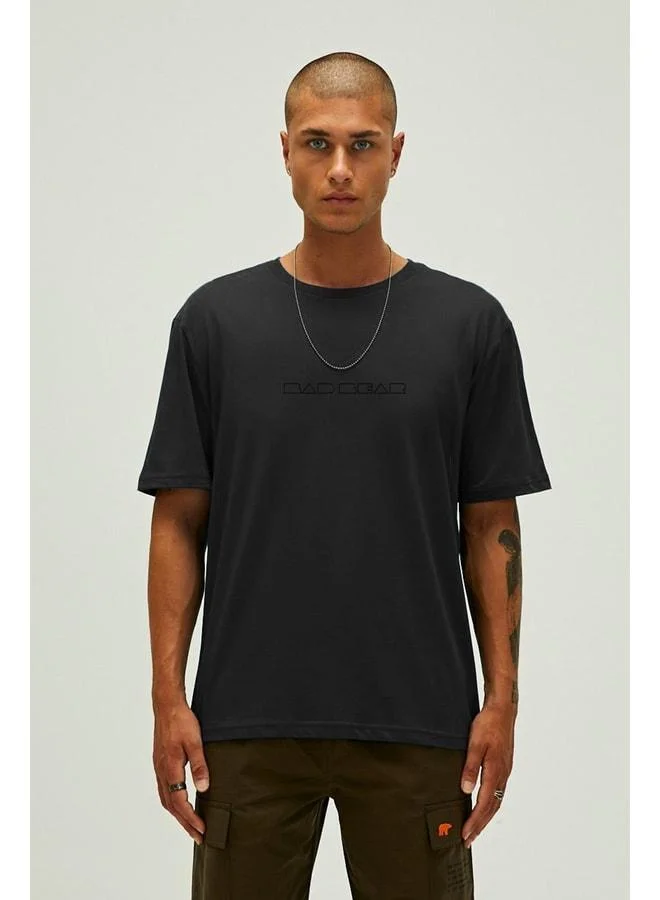 Bad Bear BADBEAR BADBEAR SMALL LINES MEN'S T-SHIRT OS / NIGHT BLACK.