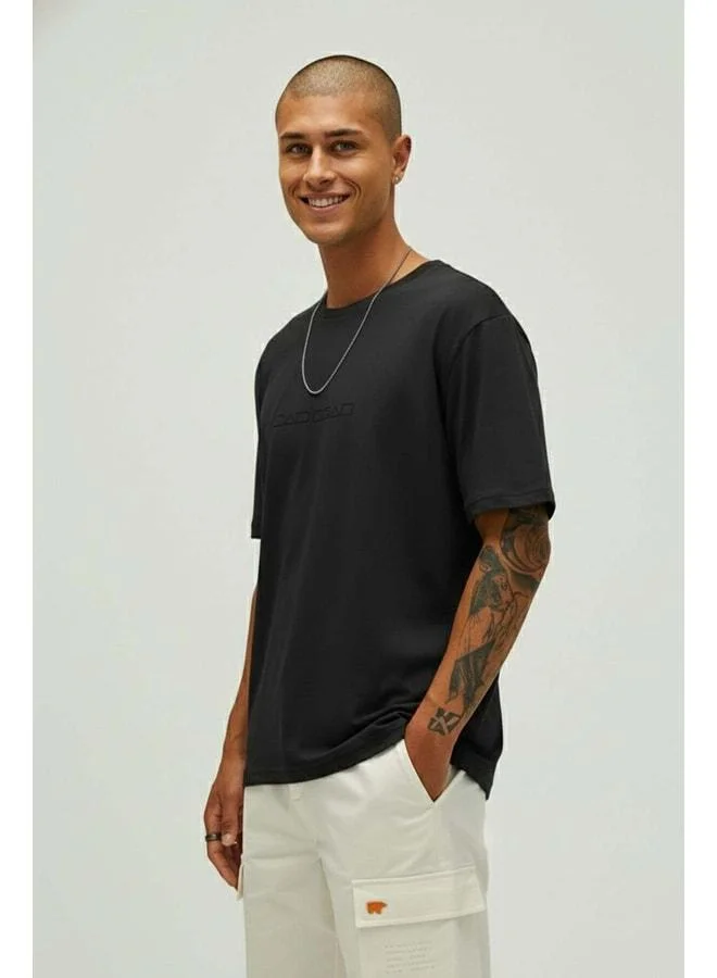 Bad Bear BADBEAR BADBEAR SMALL LINES MEN'S T-SHIRT OS / NIGHT BLACK.