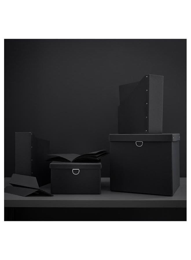 erorex Storage Box With Lid Black 32X30X30 Cm - Image 5