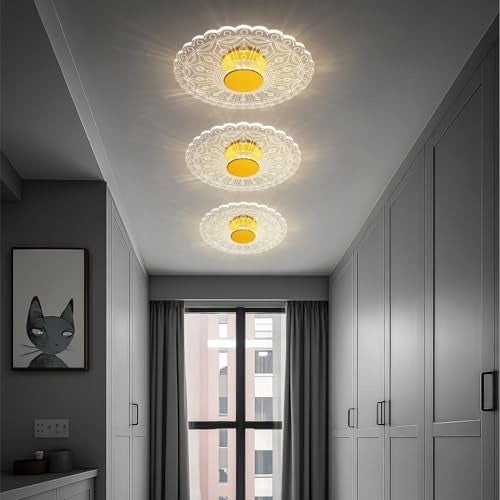 Lamp master LumiRound 3 Color LED Acrylic Wall Light | Warm, Natural & Cool White Lighting | 9 Inch Decorative Round Lamp - Image 5