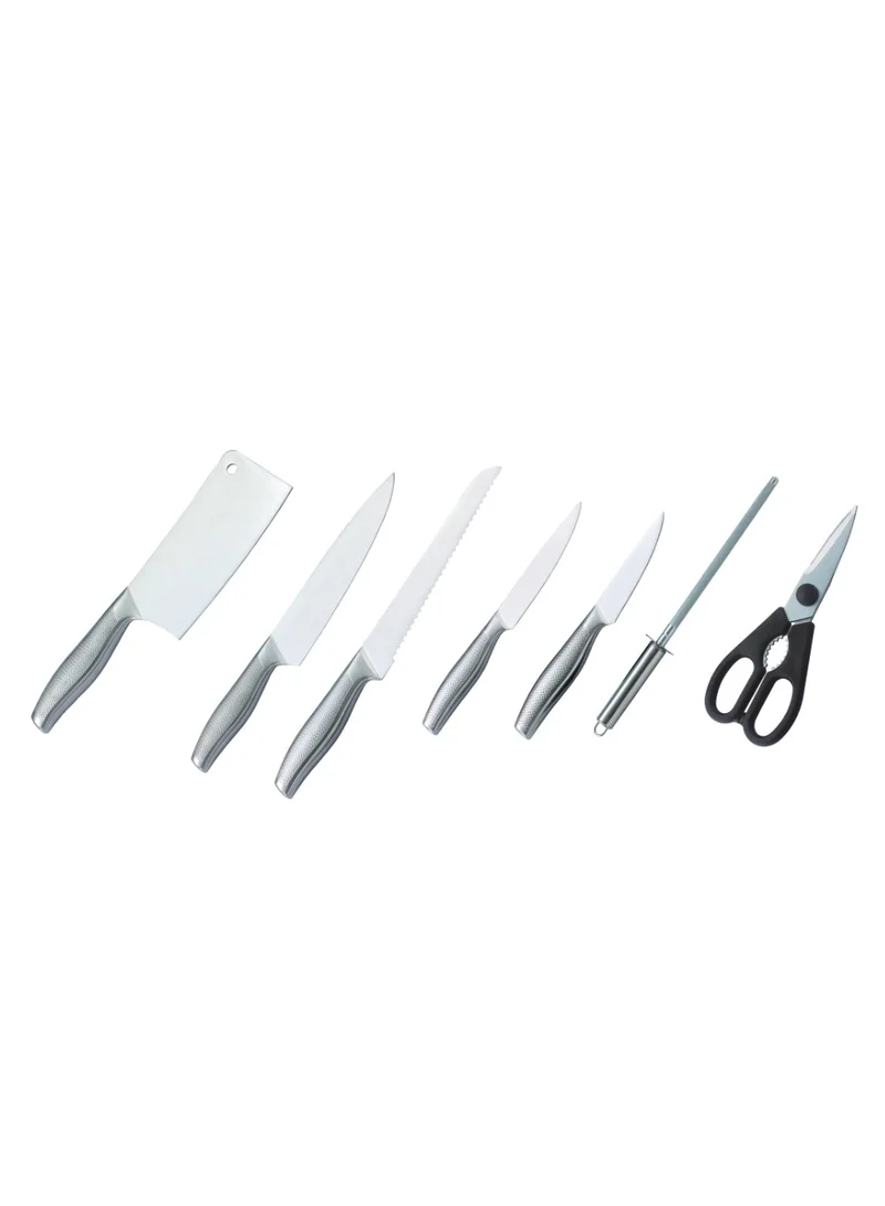 Arshia Arshia Stainless Steel Knife 8pc Set Non Stick Silver Premium Design