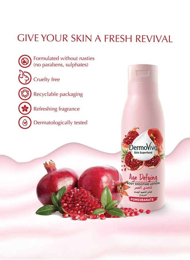 DermoViva Age Defying Body Smoothie Lotion | Enriched With Pomegranate | Deep Hydration & Moisturization | For Youthful Skin - 200ml - pzsku/ZBE007955599D10E6F680Z/45/_/1680076464/6fbb91ad-c234-491b-bdd9-90abb9d7c2e9