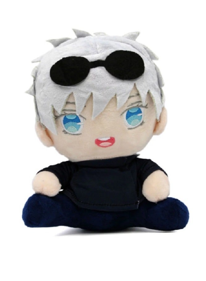 general Stuffed Toy, Satoru Gojo with Sunglasses Plush Toy, Jujutsu Kaisen Figure 8'' Plush Toy, Anime Jujutsu Kaisen Role Plush Figure Toy, for Kids, Fans, Home Decor & Gifts - Image 1
