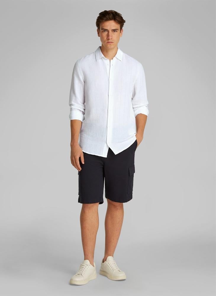 CALVIN KLEIN Linen Cotton Stripe  Shirt  - Image 4