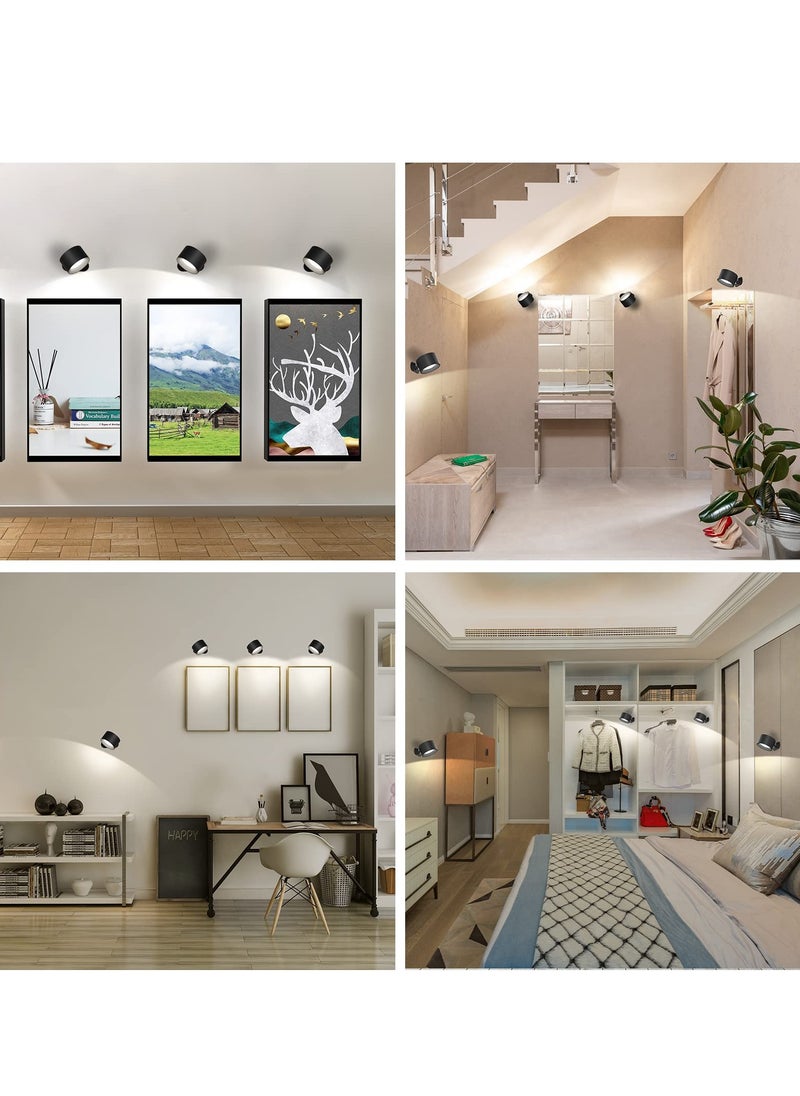 Joshberg - LED Wall Sconce Dimmable Rechargeable Wall Light with Touch and Remote Control 360° Rotate Magnetic Ball - Image 1