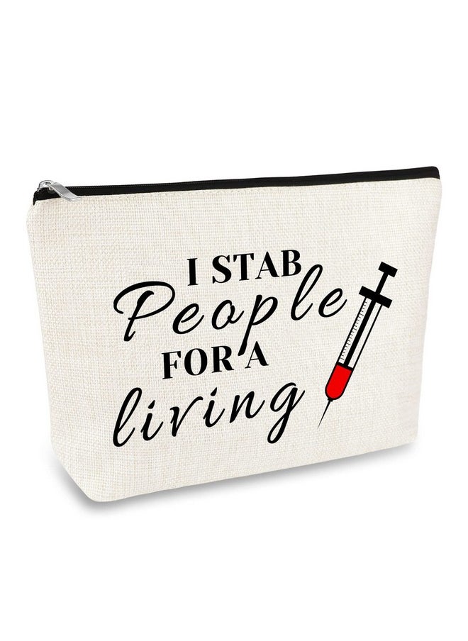 Mikela Funny Nurse Gift Nurse Life Gift Makeup Bag Rn Nurses Practitioner Gift Cosmetic Bag Nursing Graduation Gift Nurse Week Day Gift Nurses Appreciation Gift Birthday Gift Travel Toiletry Pouch  - Image 1