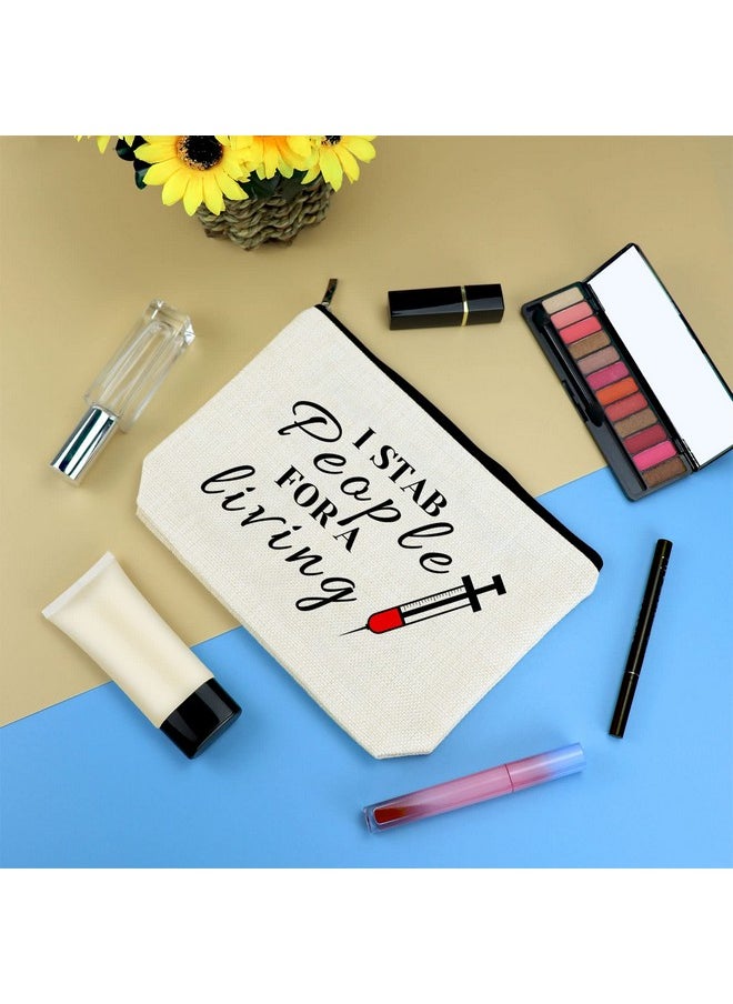 Mikela Funny Nurse Gift Nurse Life Gift Makeup Bag Rn Nurses Practitioner Gift Cosmetic Bag Nursing Graduation Gift Nurse Week Day Gift Nurses Appreciation Gift Birthday Gift Travel Toiletry Pouch  - Image 3