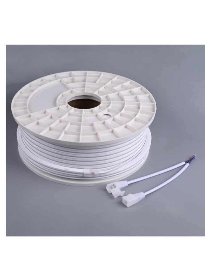 شريط إضاءة LED أبيض دافئ - حبل إضاءة LED مرن مقاوم للماء 12 فولت SMD للمنزل، إضاءة ديكورية داخلية وخارجية، شريط موفر للطاقة مع سطوع عالي وعمر افتراضي طويل - Image 2