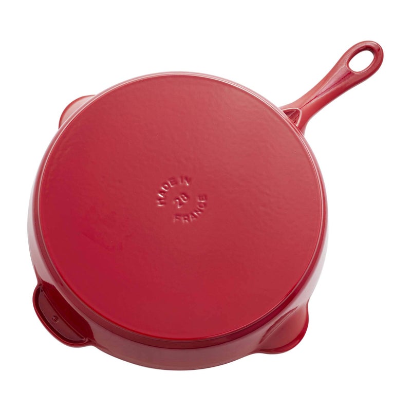 Staub Cast Iron 11-inch Traditional Skillet - Cherry, Made in France - Image 3