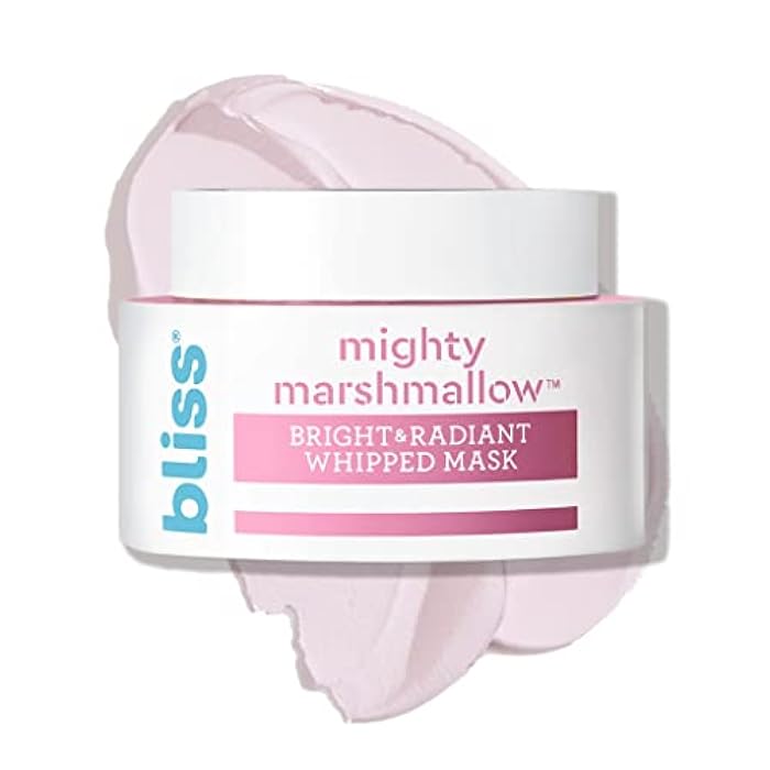 Bliss Mighty Marshmallow + Vitamin C Whipped Mask - Brighten & Hydrate Skin with Marshmallow Root, Vitamin C Powerhouse Blend, Zinc PCA and Olive Leaf Extract - 1.7 Oz - Image 1