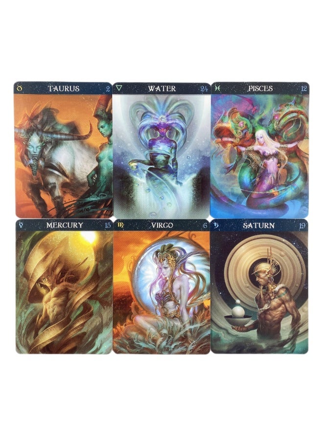 NIBEMINENT Barbirizka Star Sign Divination Card Set Divination Tarot Card Board Game Set Fortune Prediction Family Gathering Guide Version Series - Image 4