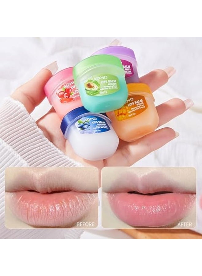 ADMD 8-PACK FRUIT FLAVOR LIP BALM SET, MINI LIP MASK FOR DAILY MOISTURE & OVERNIGHT CARE HELPS SOOTHE DRY LIPS - Image 4