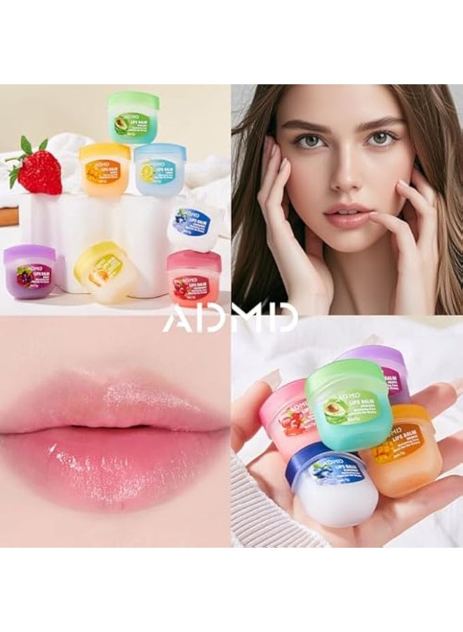ADMD 8-PACK FRUIT FLAVOR LIP BALM SET, MINI LIP MASK FOR DAILY MOISTURE & OVERNIGHT CARE HELPS SOOTHE DRY LIPS - Image 3
