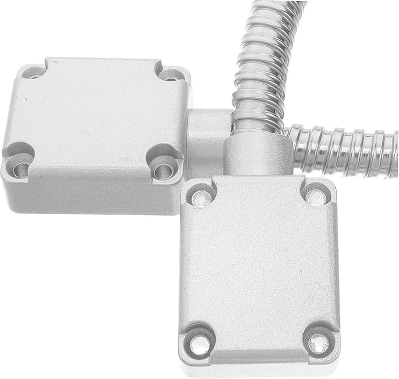 Stainless Steel Cable Protector Flexible Tube with Caps for Door Loop Wire Sleeve Home Office Use - Image 4