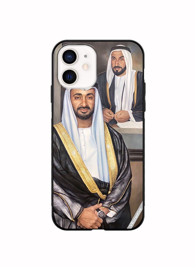 VR CREATIVE Protective Case Cover For Apple iPhone 12 mini Sheikh Mohamed Bin Zayed Al Nahyan And Sheikh Zayed Bin Sultan Al Nahyan Design Multicolour - Image 1