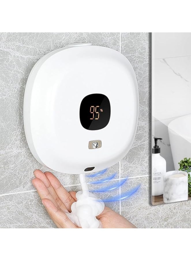 KASTWAVE Wall Mounted Automatic Foam Soap Dispenser Bathroom Smart Washing Hand Machine USB Charging Touchless LED Display Soap Dispenser - Image 1