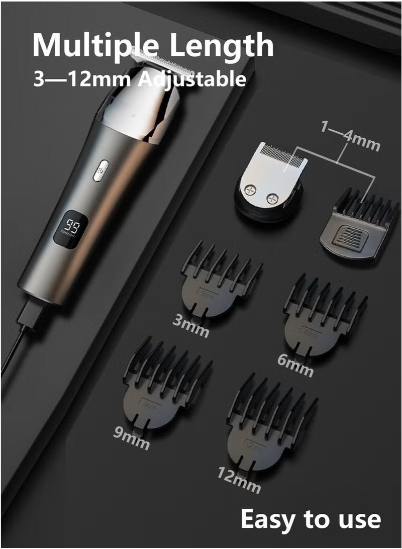 ماكينة حلاقة كهربائية للرجال، ماكينة حلاقة للجسم آمنة ومناسبة للمناطق الحساسة، ماكينة حلاقة قابلة لإعادة الشحن ومقاومة للماء للاستخدام الجاف/الرطب - Image 3