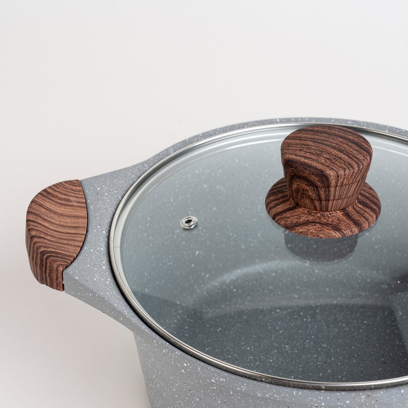 Alberto 7 piece grey granite cookware set - Image 5