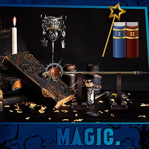 Shellwei Wizard Wand Stand Display Wood Wand Holder Sword Stand Display Shelf for Collectibles Wizard Home Office Halloween Decor - Image 4